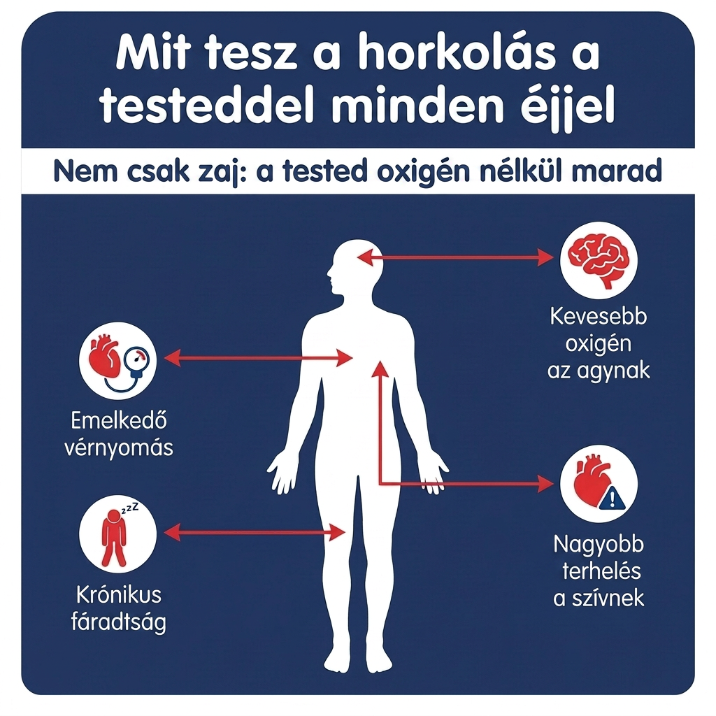Mit tesz a horkolás a testeddel minden éjjel
